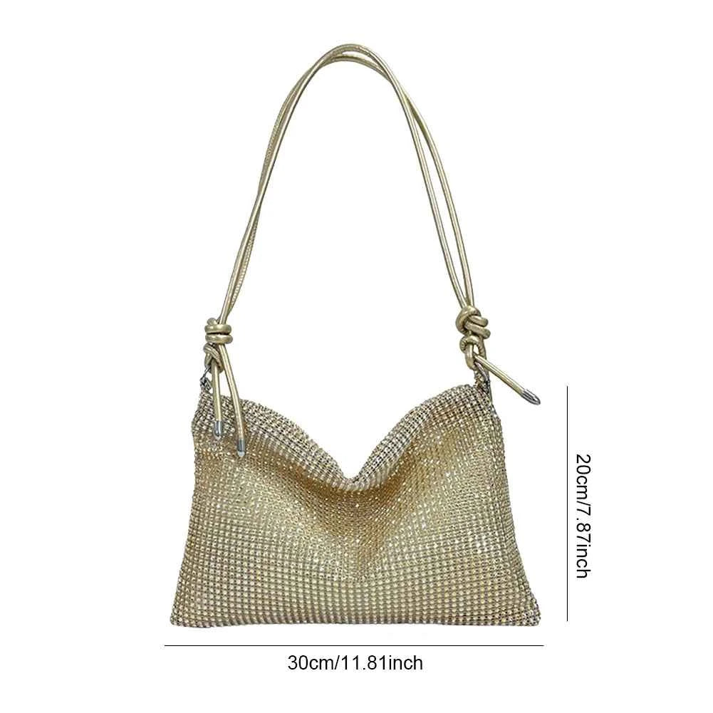 Women Shiny Rhinestone Dinner Bag