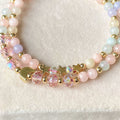 Multi Layer Bracelet With Morganite Chalcedony Matching - Norellé
