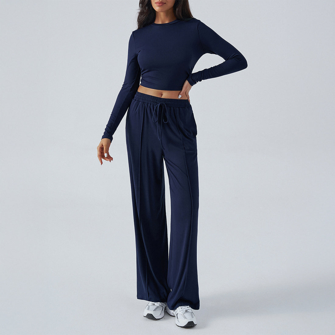 Yoga Sports Long Sleeve Inner Wear Trousers Suit Women - Norellé