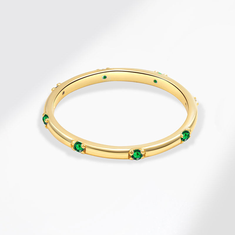 Fashion Simple Zircon Ring European And American Ins Style - Norellé