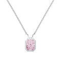 S925 Sterling Silver Necklace Women's Advanced Oval Water Foam 8A Heart-shaped Zircon Flower Horse Eye Clavicle Chain - Norellé