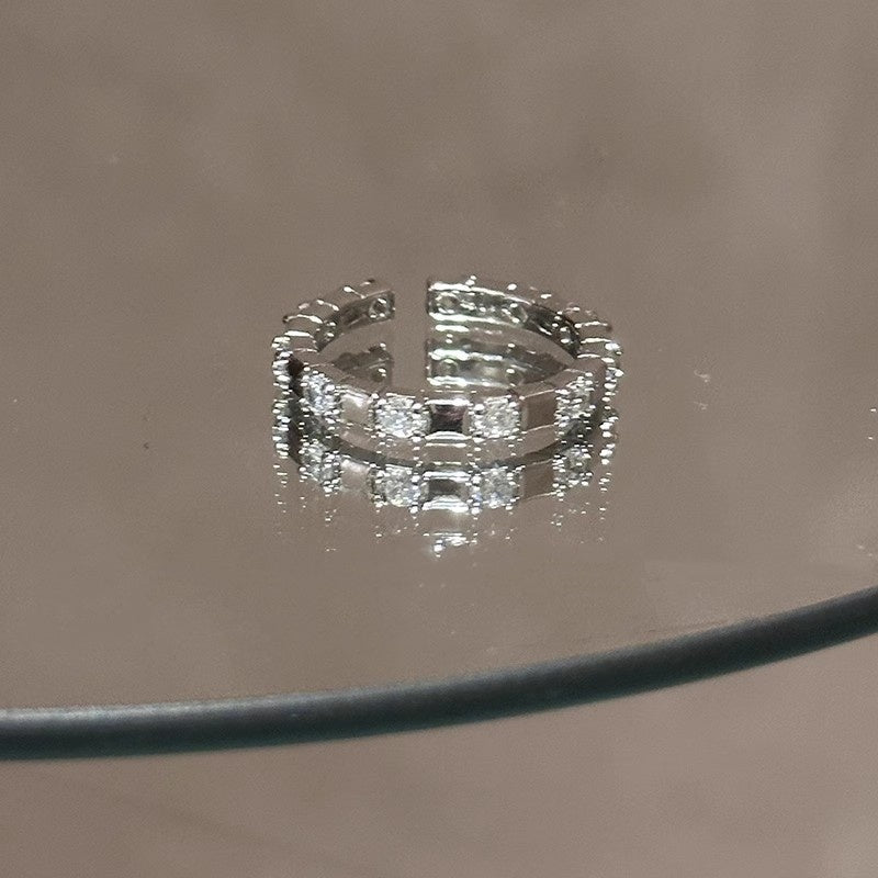 Korean Style Hot Refined And Simple Zircon Ring - Norellé