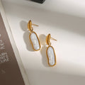 Titanium Steel Pearl Stud Earrings Light Luxury High Sense Ornament - Norellé