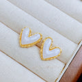 Fruit Color Love Heart Stud Earrings Female Simple Elegant Sweet - Norellé