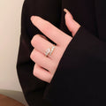 Light Luxury Minority High-grade Full Diamond Snake Ring - Norellé
