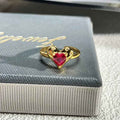 French Rose Zircon Light Luxury High-grade Ring - Norellé