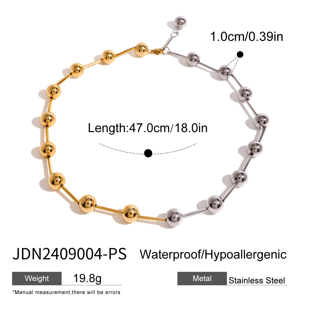 Color Matching Ornament Stainless Steel Heart Necklace - Norellé