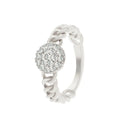 Diamond Oil-spot Glaze Flowers Ring - Norellé