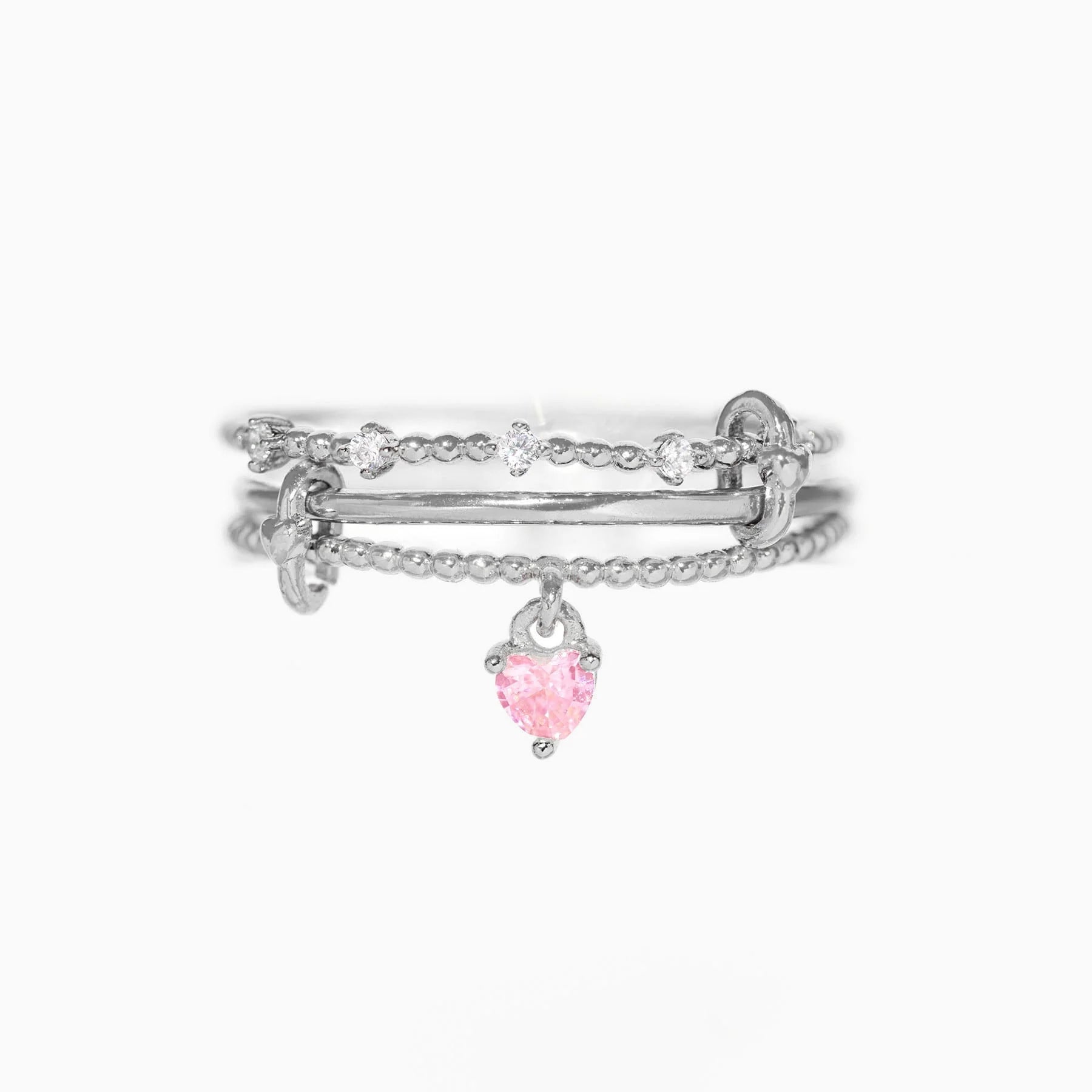 Multi-layer Loving Heart With Opening Adjustable Ring - Norellé