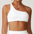 Irregular Spaghetti-strap Quick-drying Beauty Back Underwear Oblique One Shoulder Sports Bra - Norellé