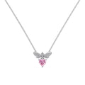 S925 Sterling Silver Necklace Women's Advanced Oval Water Foam 8A Heart-shaped Zircon Flower Horse Eye Clavicle Chain - Norellé