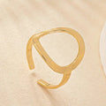 Round Hollow Ring Gold Fashion Style Index Finger Ring - Norellé