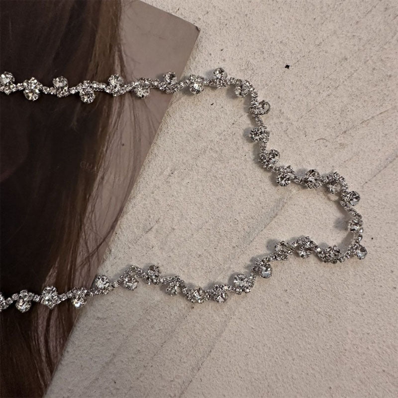 Light Luxury, High-end, Detachable Sparkling Diamond Collar Necklace - Norellé