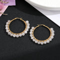 Natural Stone Stainless Steel Winding Earrings - Norellé