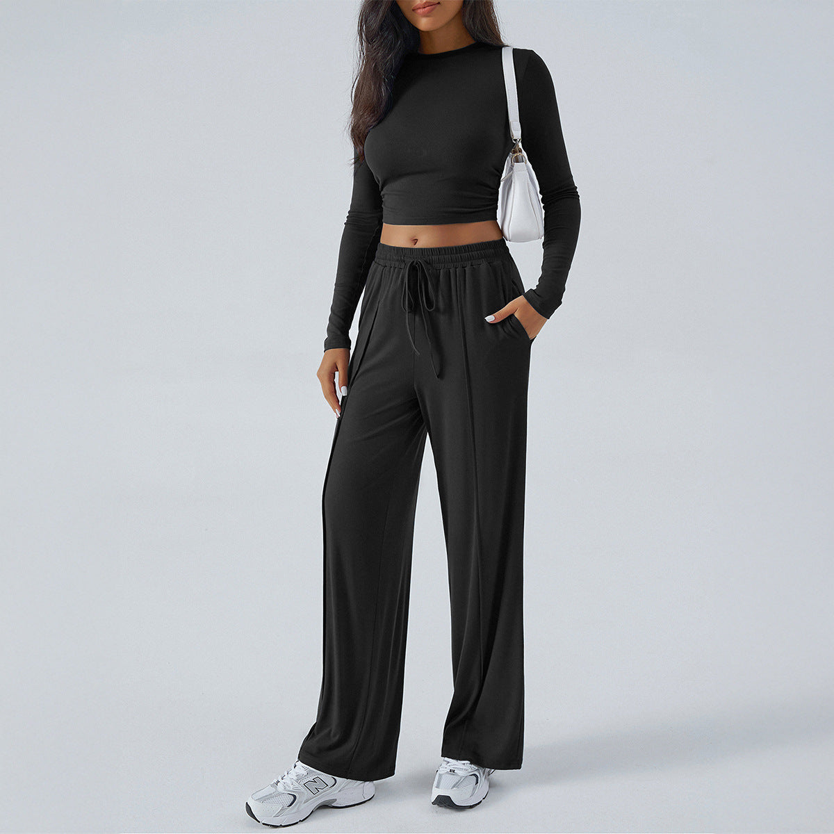 Yoga Sports Long Sleeve Inner Wear Trousers Suit Women - Norellé