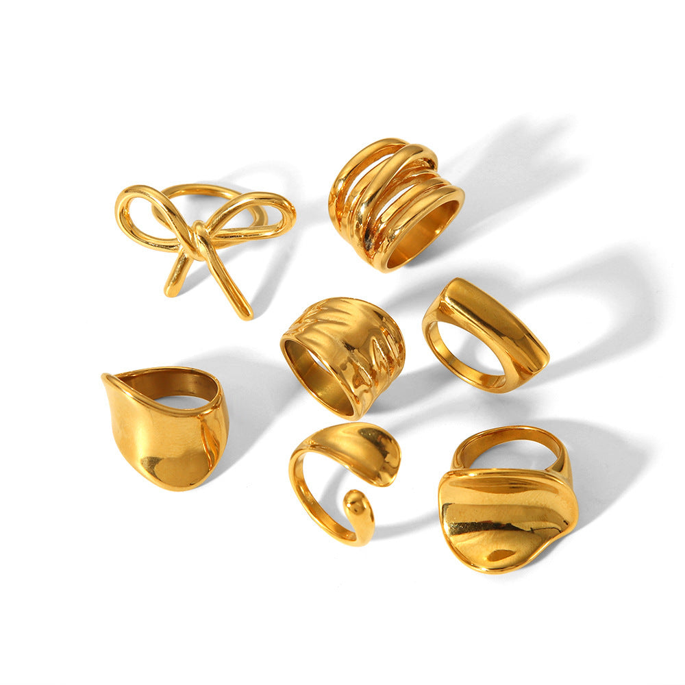 Women's 18K Gold Stainless Steel Ring - Norellé
