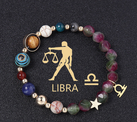 Natural Stone Hemp Stone Cut Surface Eight Planets Personalized Fashionable All-match - Norellé