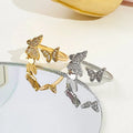 Fashion Butterfly Female Diamond Index Finger Ring - Norellé