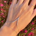 Women's V-finger Simple Copper Bracelet Silver Double-layer Bracelet - Norellé