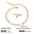 Stainless Steel Full Diamond Tennis Chain Women's Bracelet - Norellé