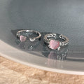 Niche High Sense Opal Love Heart-shaped Ring - Norellé