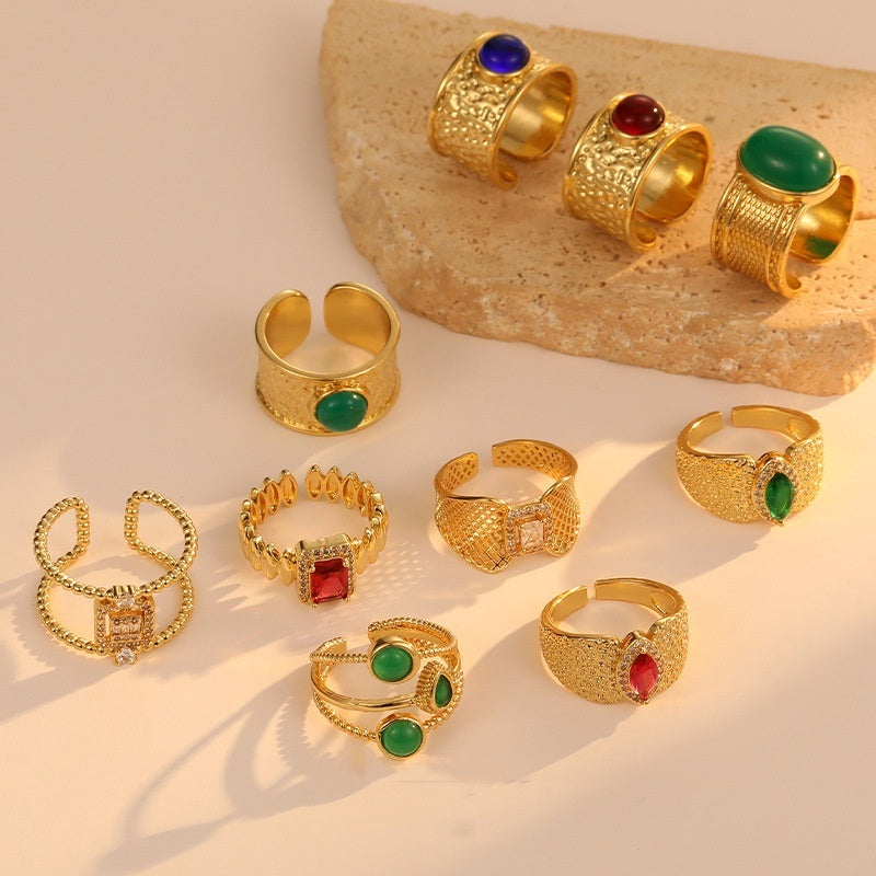 Special-interest Design Thick Type Open Ring - Norellé