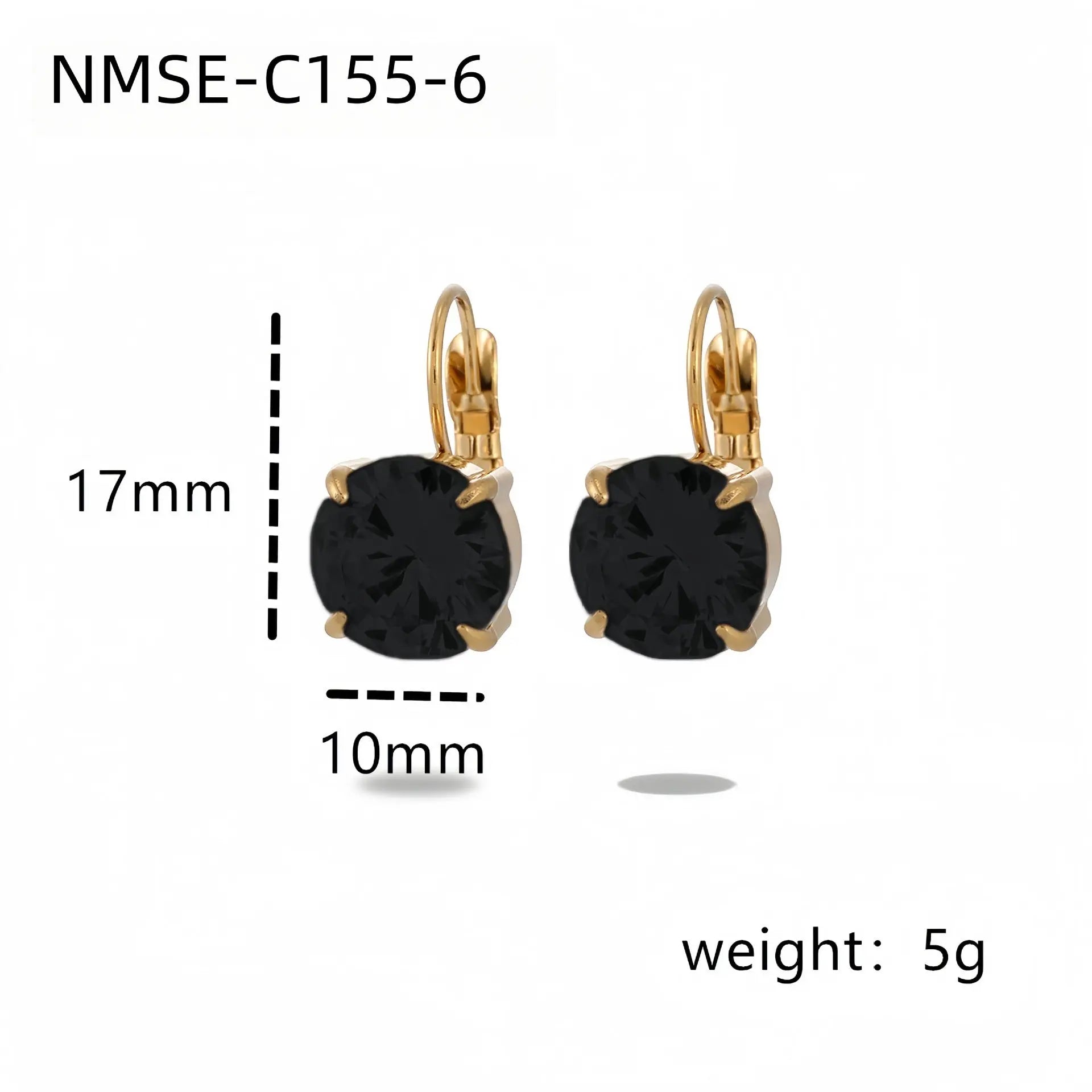 Fashionable Simple Four-claw Single Diamond Stainless Steel Women's All-match High-grade Earrings - Norellé