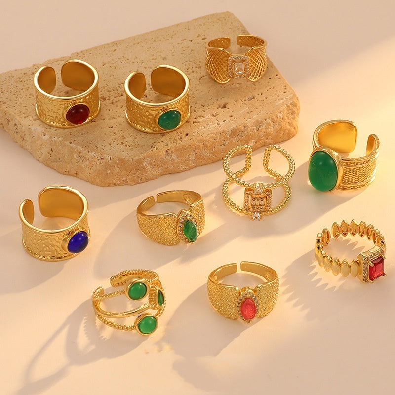 Special-interest Design Thick Type Open Ring - Norellé