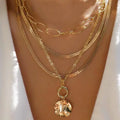 Multilayer Trend Elegant Jewelry Long Snake Chain Crystal - Norellé
