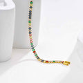 Women's Stainless Steel Rainbow Color Zircon Bracelet - Norellé