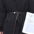 Adjustable PU Leather Ladies Dress Belt