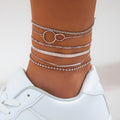 Sweet Cool Leisure Rhinestone Beach Anklet Foot Ornaments - Norellé