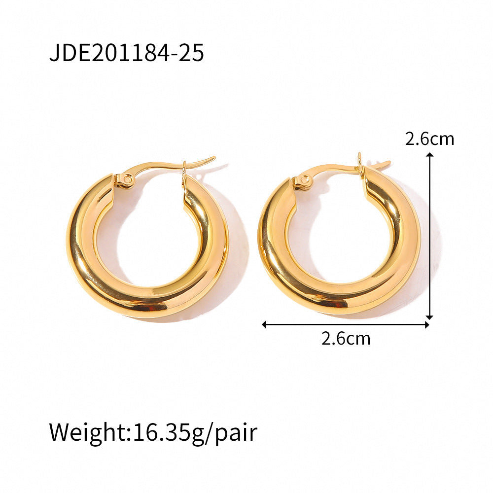 Personality Affordable Luxury Simple Stainless Steel Earrings - Norellé