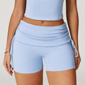 Women's Nude Feel Tight Yoga Shorts Drawstring - Norellé