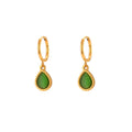 Fashion Minimalistic Water Drops Opal Eardrop Earring - Norellé