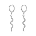 Simulated Snakes Tassel Earrings  Advanced Design Gold Snake Circle Necklace - Norellé