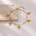 Dolphin Starfish Shell Pendant Ocean Series Anklet - Norellé