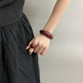 Women's Stylish Retro Minimalism Niche Resin Bracelet Ring - Norellé