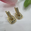 Creative Pure Copper Gold Plated Ear Clip Sterling Silver Needle - Norellé
