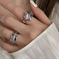 Ins Trendy Personality Ring Women's Advanced Heavy Industry - Norellé