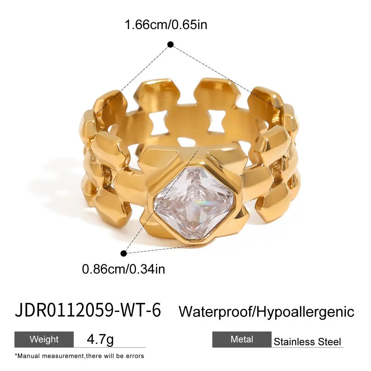 Ring Titanium Steel No Fading Female Accessories - Norellé