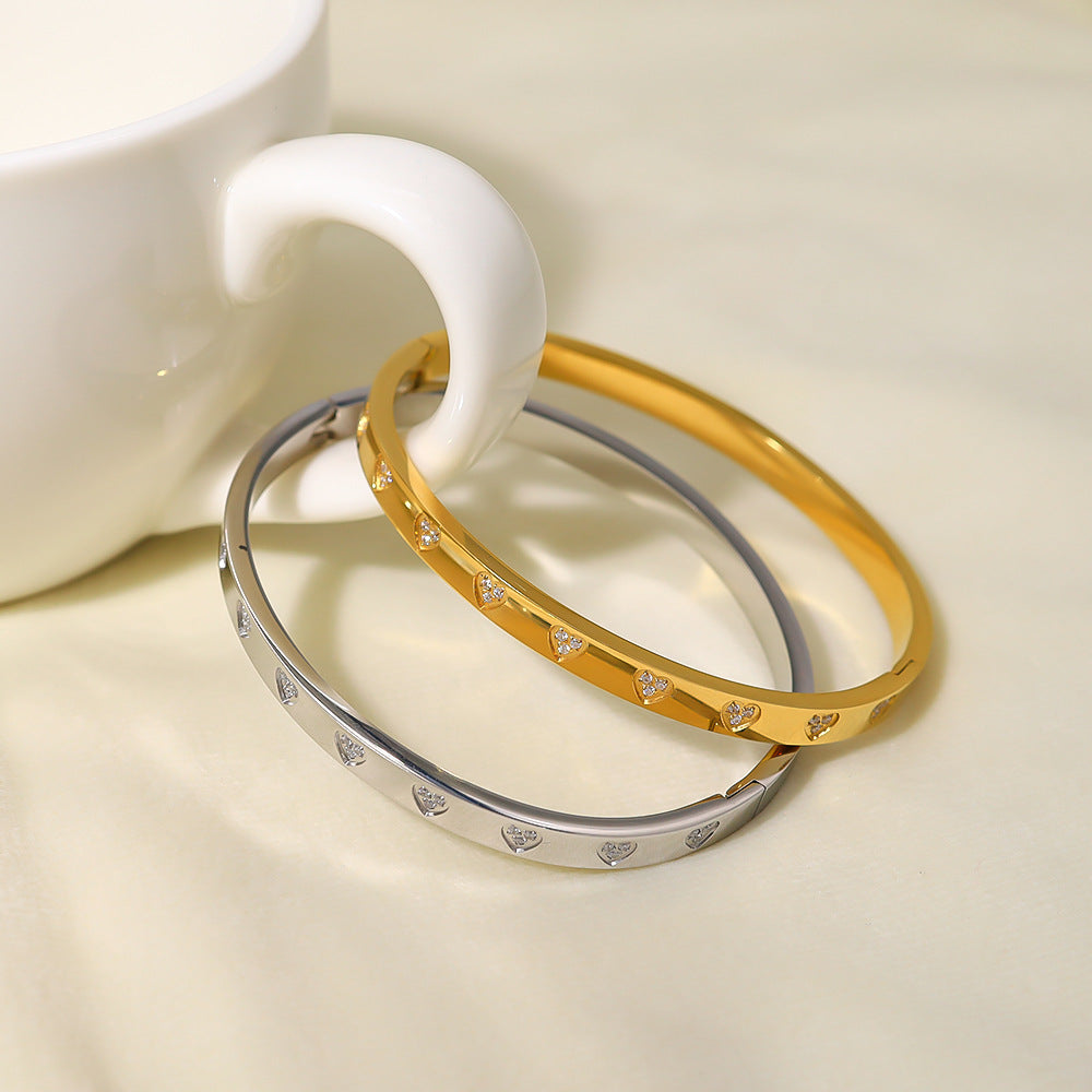 European And American Popular INS Style Heart Love Heart Bracelet - Norellé
