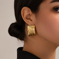 Women's European And American Geometric Pattern Earrings - Norellé