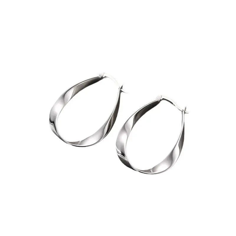Niche 925 Silver Needle Mobius Earrings - Norellé