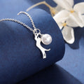 Cute Fashion Brushed Kitty Pearl With Clavicle Chain Necklace - Norellé