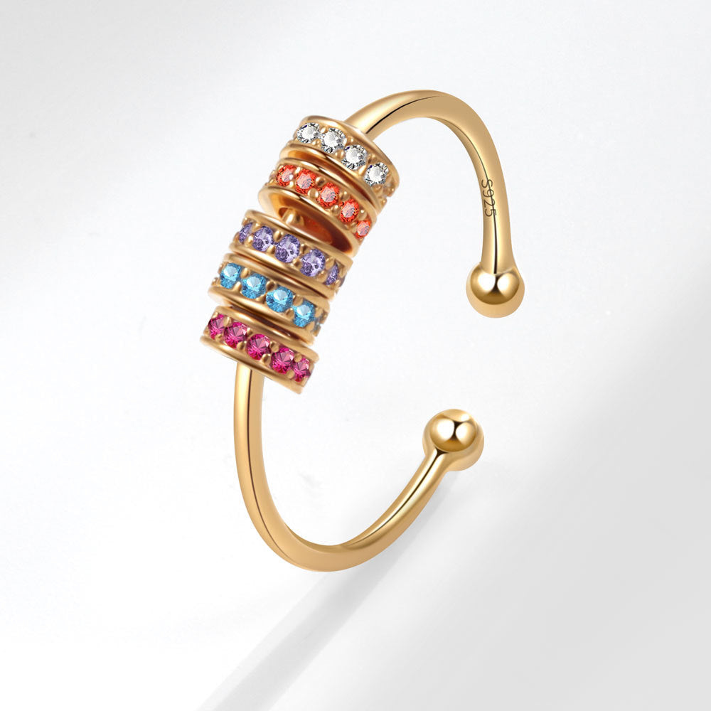 Simple Fashion Color Zircon Ring For Women - Norellé