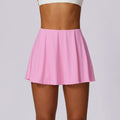 Ice-sensitive UV-proof Fake Two-piece High Waist Yoga Skirts - Norellé