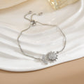 Simple Rotatable Flower Color-preserving Pure Copper Gold-plated Bracelet - Norellé