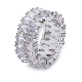Irregular Gem With High Diamond And Full Ring - Norellé