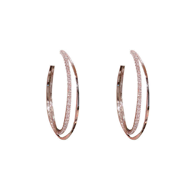 Exaggerated Big Hoop Earrings Women's Unique Niche - Norellé